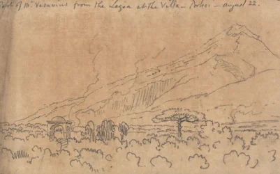 Part of Mt. Vesuvius from the Loggia at the Villa, Portici, August 22